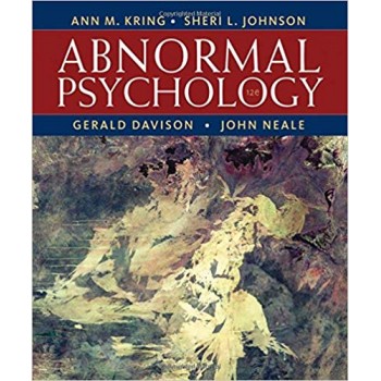 Abnormal Psychology by Ann M. Kring    Sheri J. Johnson   Gerald C. Davison  Division Neale  